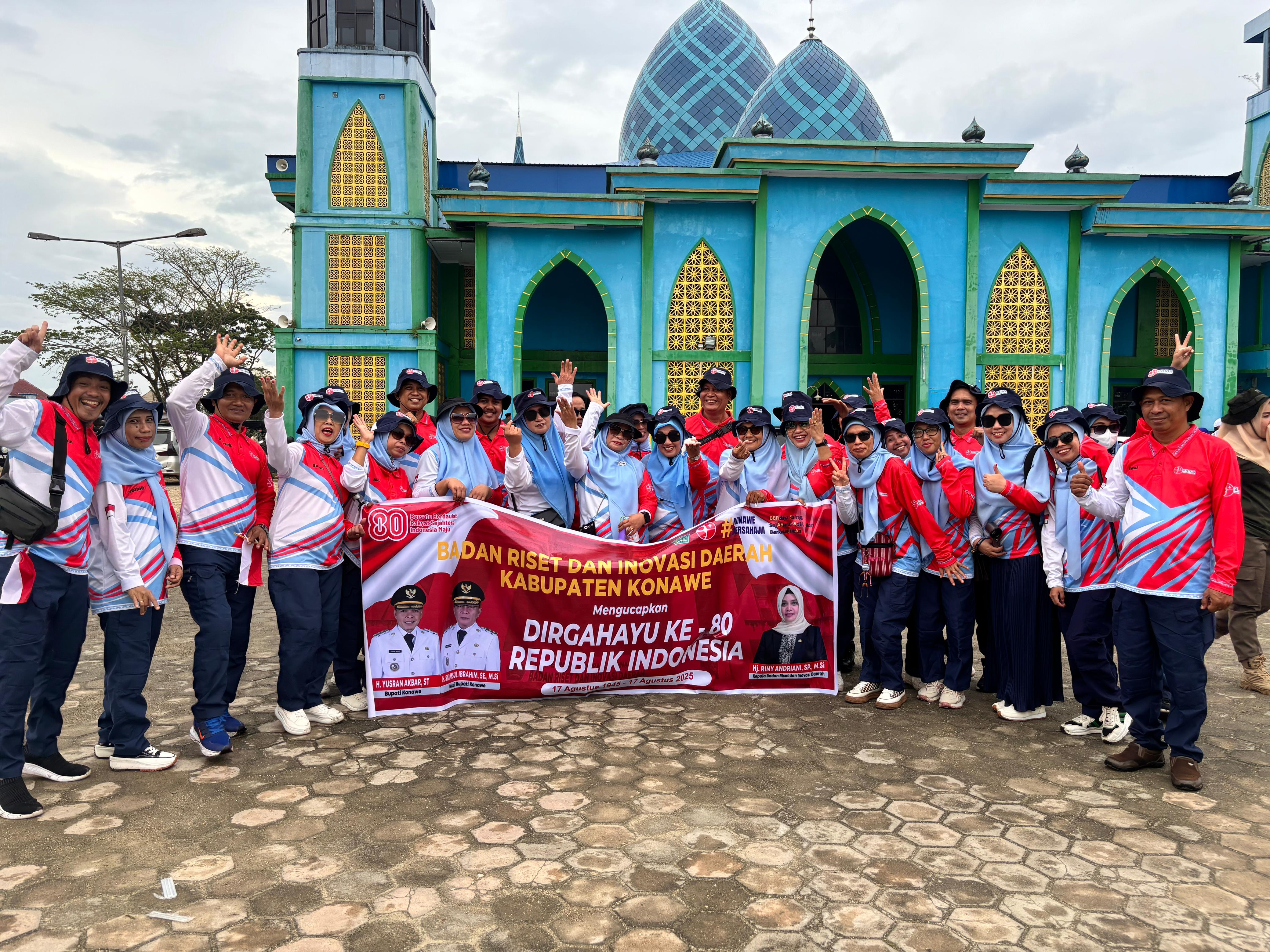 BRIDA KONAWE IKUT MEMERIAHKAN PEMBUKAAN PEKAN OLAHAGA DAN SENI DALAM RANGKA HUT KE 80 RI TINGKAT KABUPATEN KONAWE