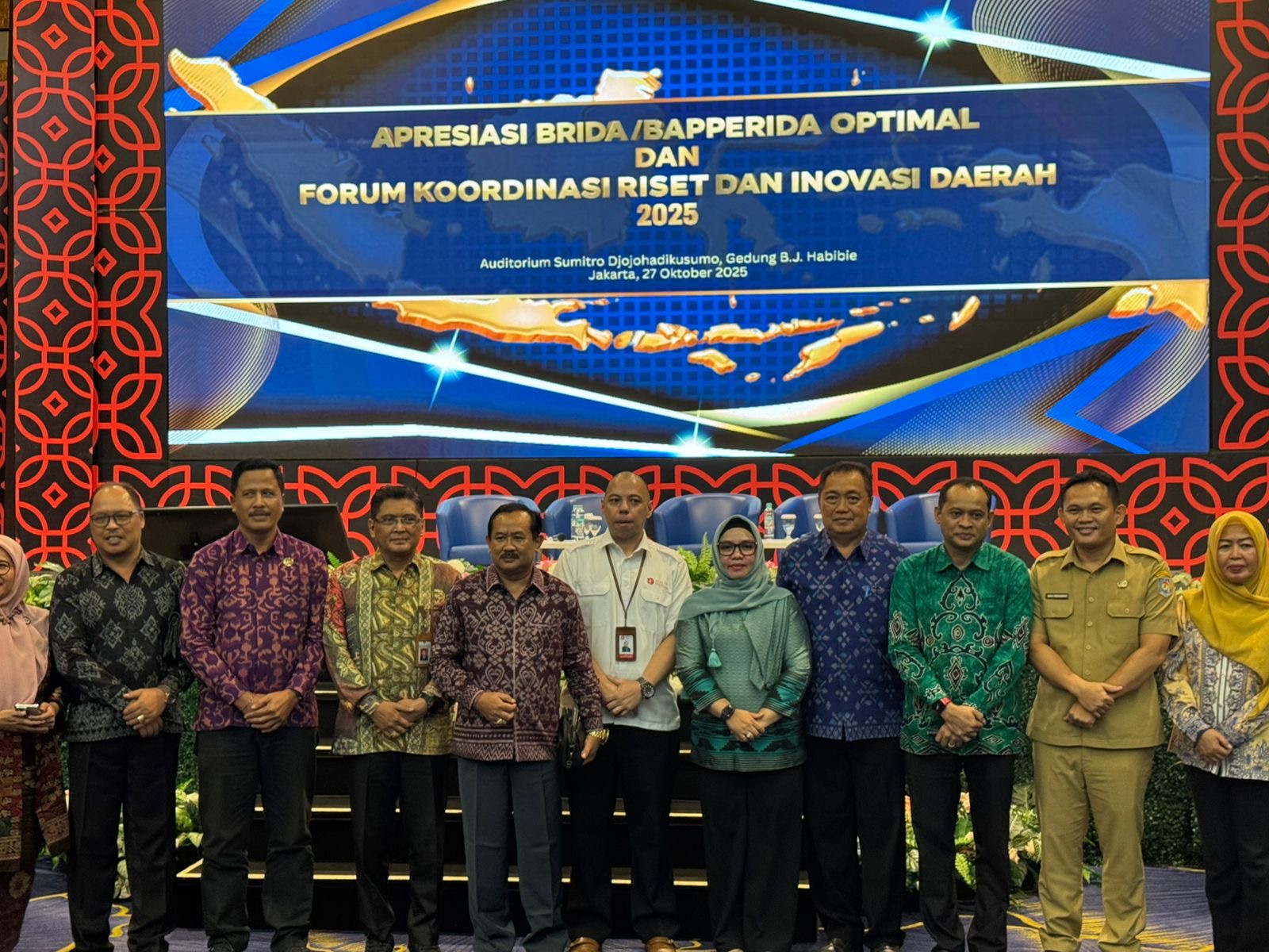 BRIDA KONAWE MENGHADIRI APRESIASI BRIDA/BAPPERINDA OPTIMAL DAN FORUM KOORDINASI RISET DAN INOVASI DAERAH 2025