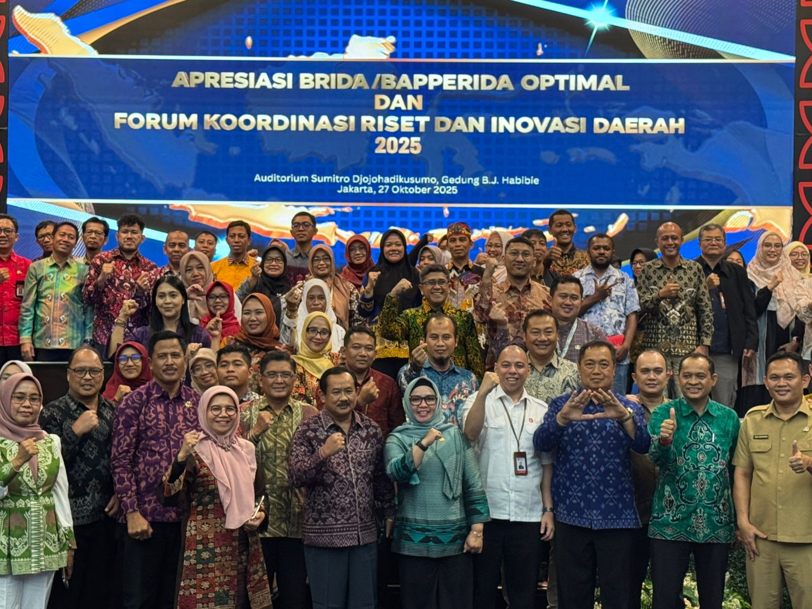 BRIDA KONAWE MENGHADIRI APRESIASI BRIDA/BAPPERINDA OPTIMAL DAN FORUM KOORDINASI RISET DAN INOVASI DAERAH 2025