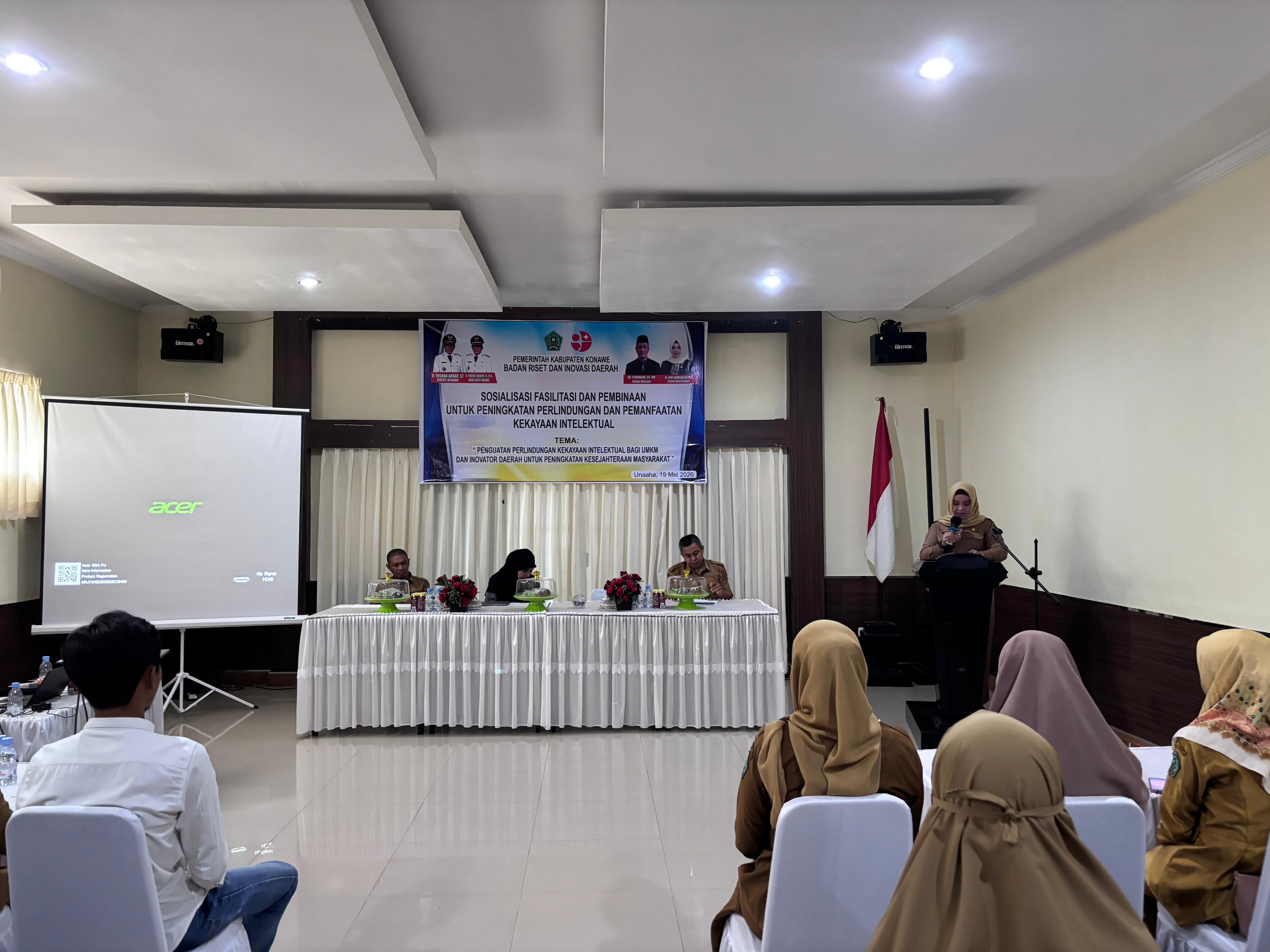 SOSIALISASI FASILITASI DAN PEMBINAAN UNTUK PENINGKATAN PERLINDUNGAN DAN PEMANFAATAN KEKAYAAN INTELEKTUAL