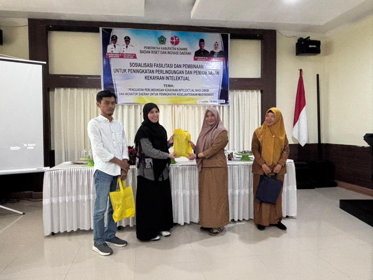 SOSIALISASI FASILITASI DAN PEMBINAAN UNTUK PENINGKATAN PERLINDUNGAN DAN PEMANFAATAN KEKAYAAN INTELEKTUAL